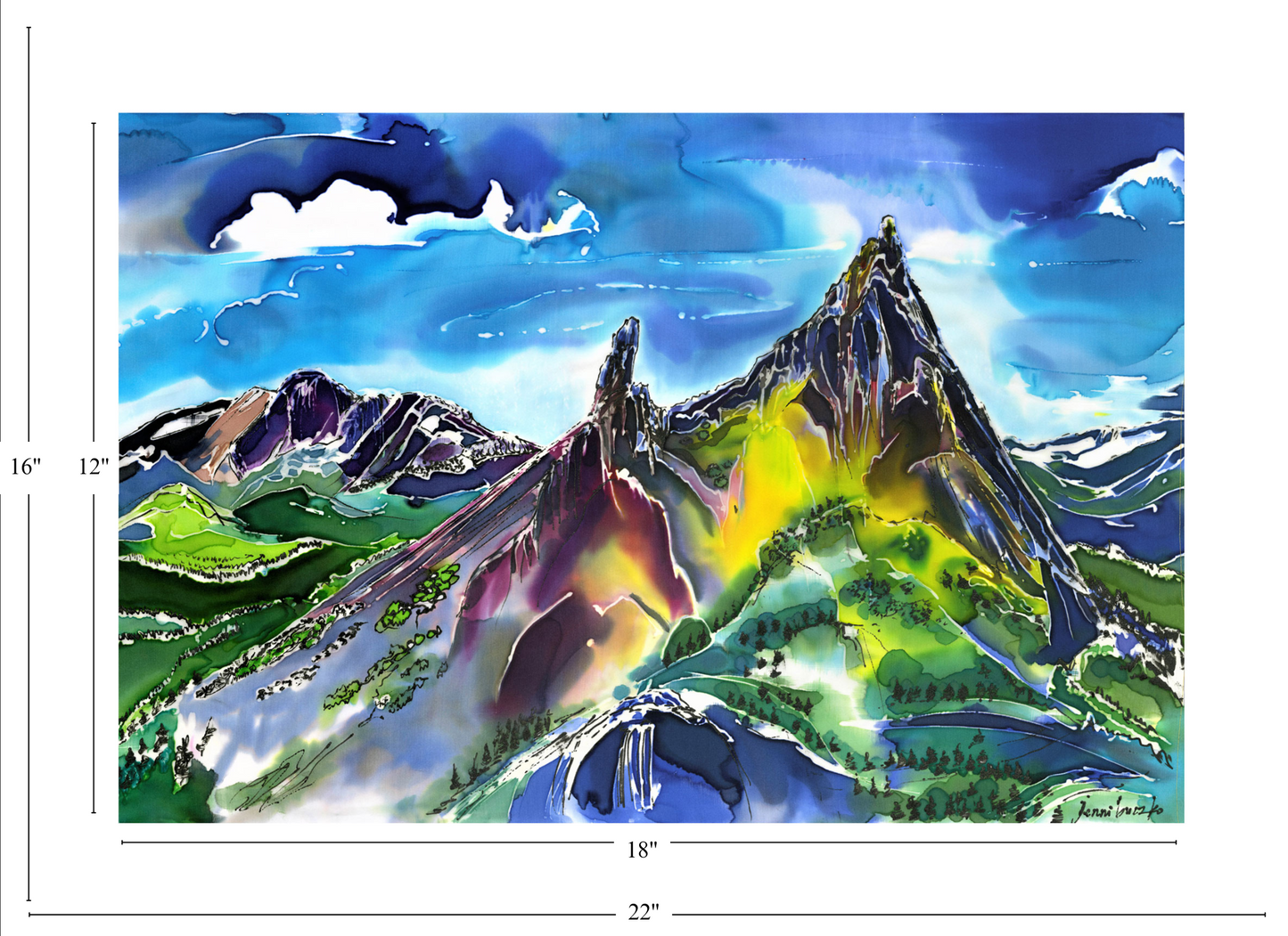 Cathedral Peak and Mt. Conness